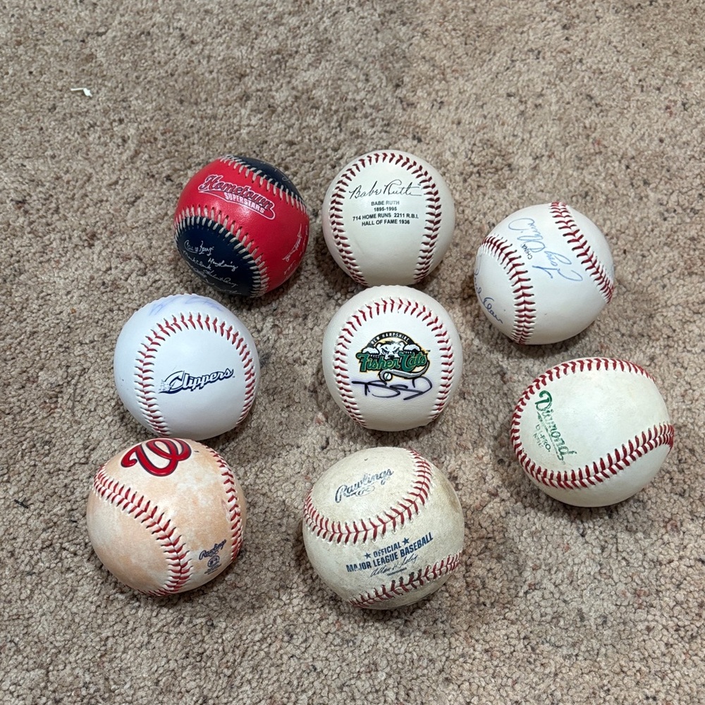 Assorted Baseballs Collection